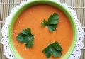 Суп-пюре из помидоров с чесноком