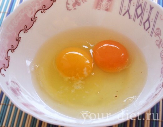 Яйца в тарелке