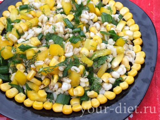 Легкий кукурузный салат