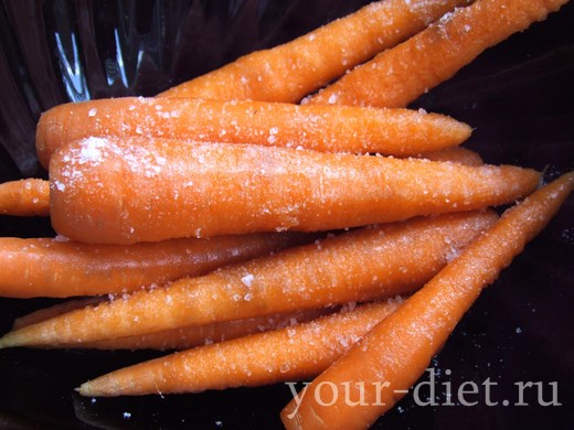 Жаренная морковь в оливковом масле