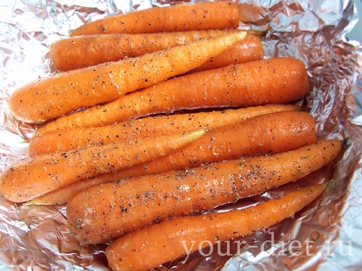 Жаренная морковь в оливковом масле