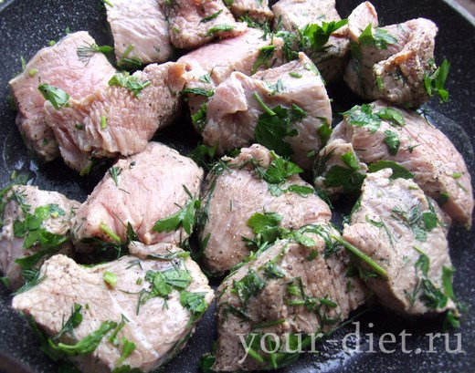Мясо тушеное по-арабски