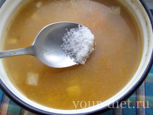 Суп с перловой крупой и репой
