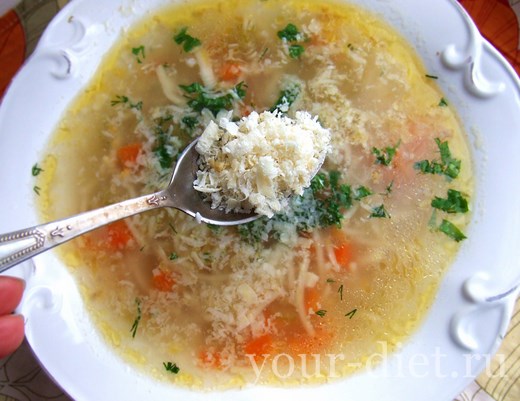 Быстрый вермишелевый суп