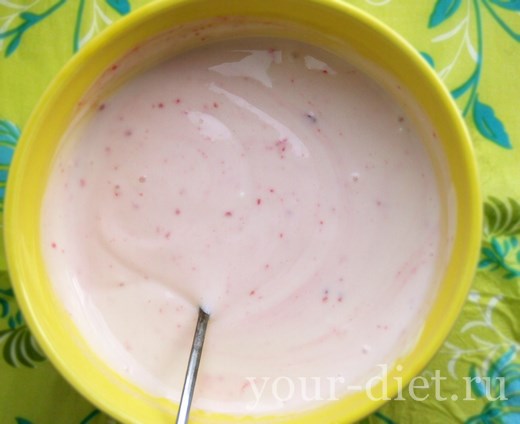 Гранатовый йогурт к завтраку