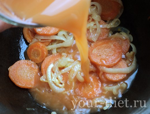 Морковный суп с мятой